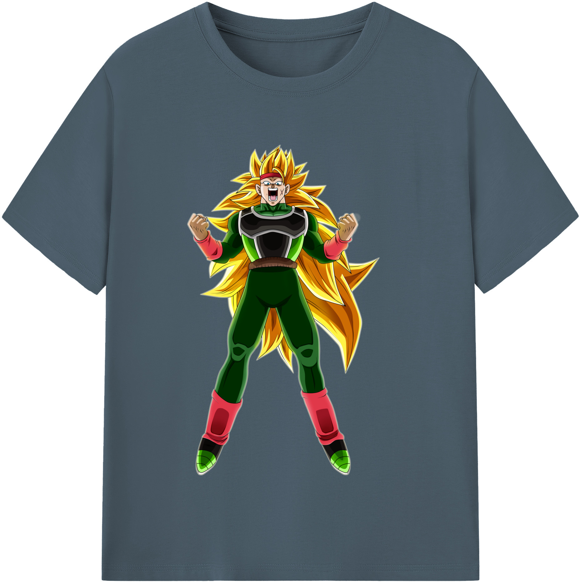 （画像用） ドラゴンボール ブロリー DRAGON BALL Broli 綿100％半袖Tシャツ（フロントプリント）